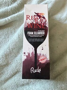 Rude Red Red Wine Foam Cleanser - Red